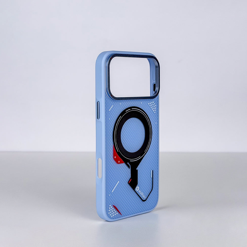 aslitec Cybermech Hybrid Metal Accents Magsafe Case With Hybrid Protection Case For iPhone 18 Pro & 18 Pro Max