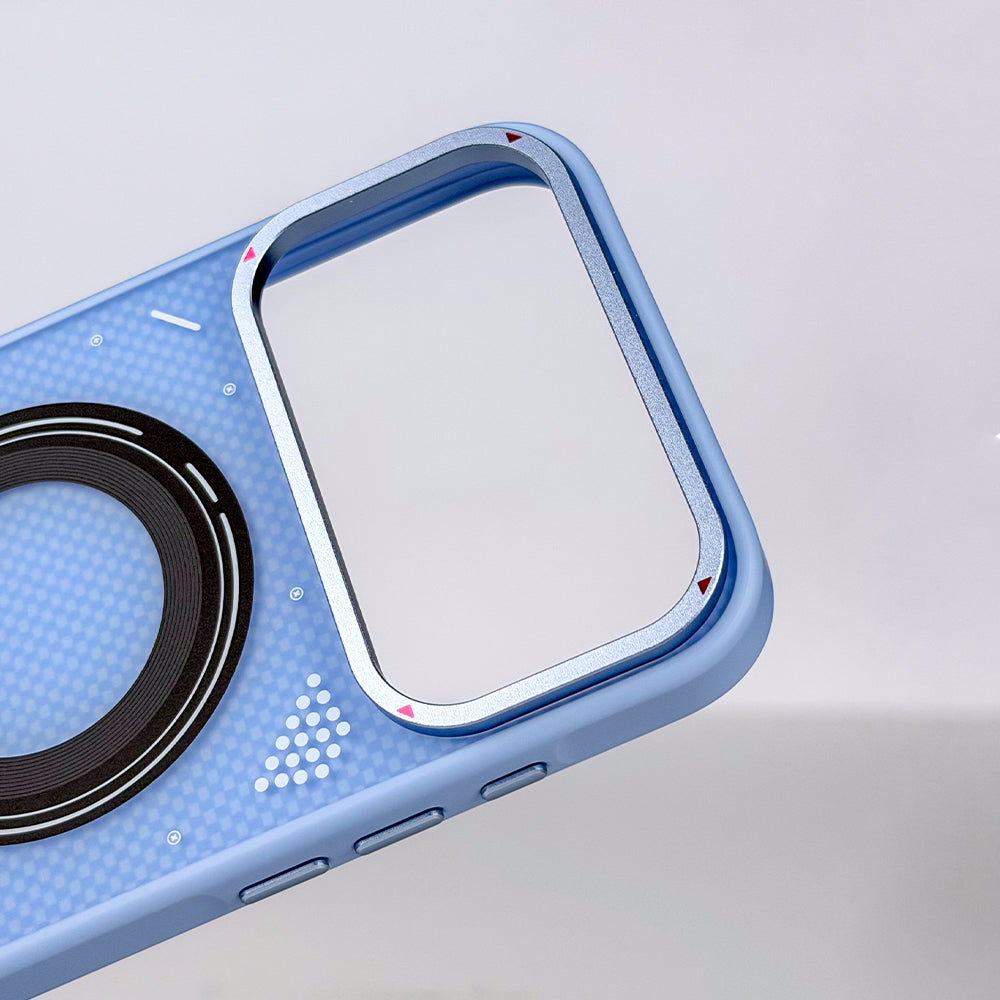 aslitec Cybermech Hybrid Metal Accents Magsafe Case With Hybrid Protection Case For iPhone 18 Pro & 18 Pro Max