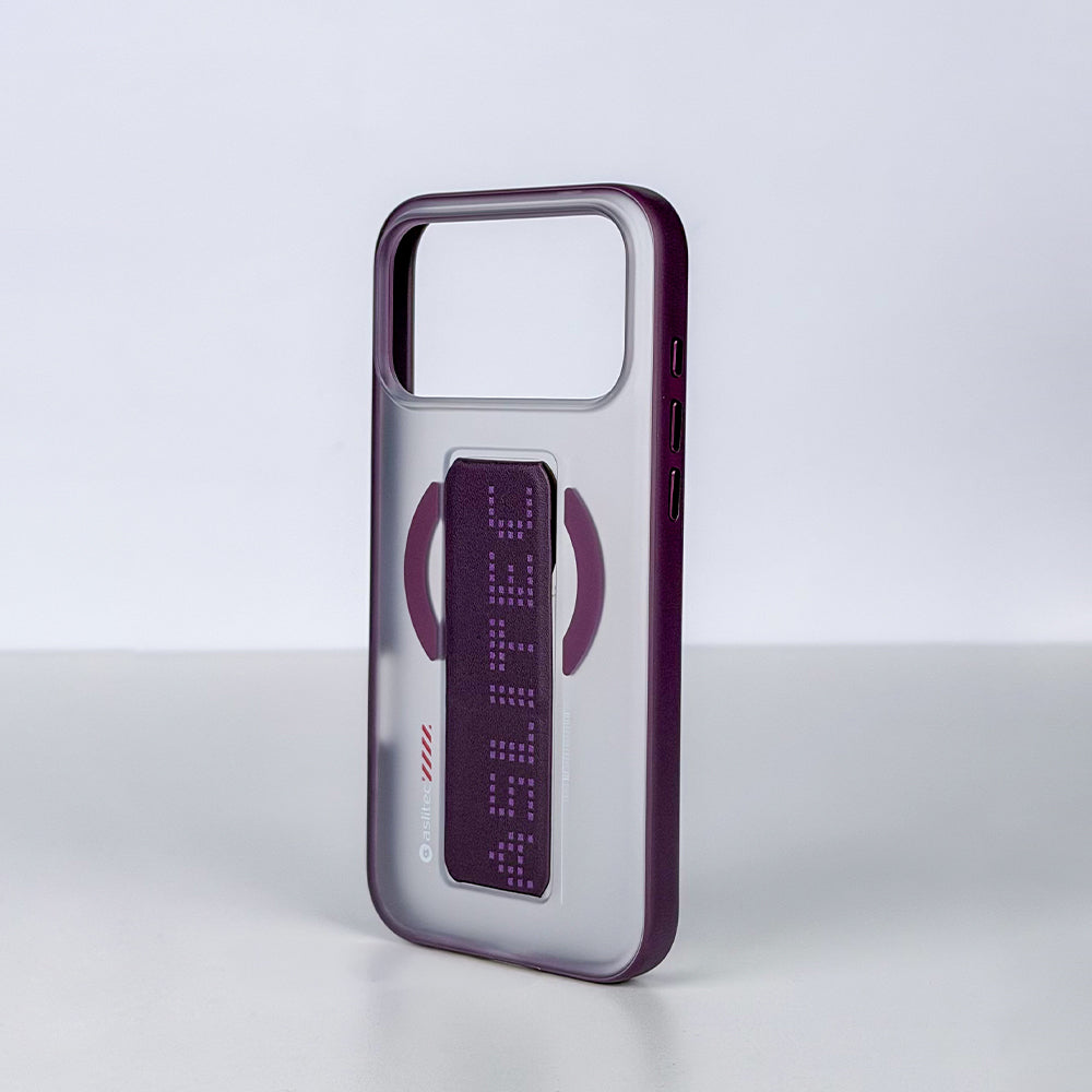 aslitec MATTMAG Matte MagSafe Case with Leather Kickstand for iPhone 18 Pro Max
