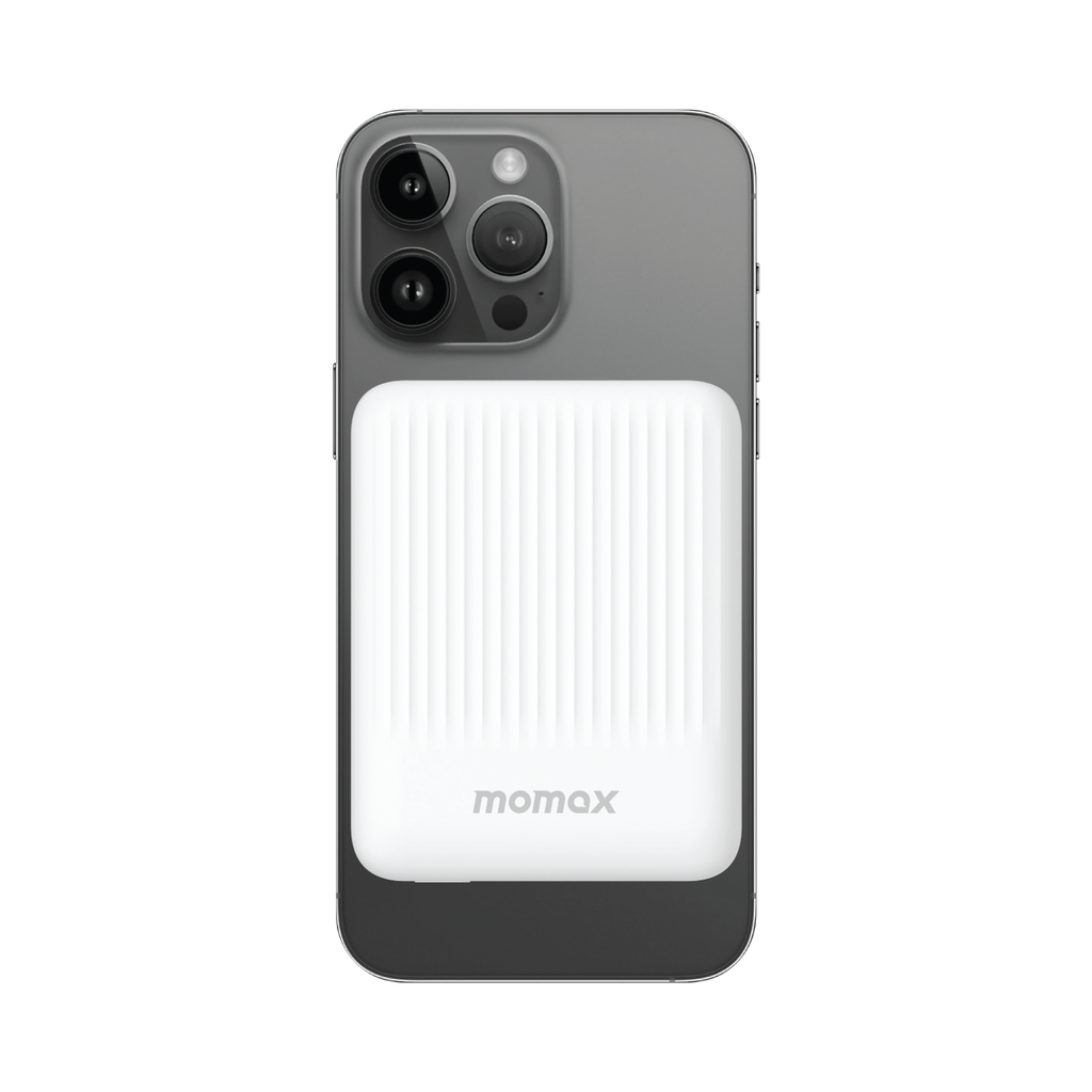 Momax Q.Mag Minimal 2 10000mAh Magnetic Power pack | White