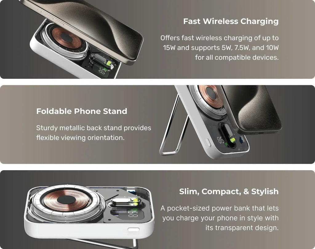 Momax 1-power Flow+ Magnetic Battery Pack 10000 mAh