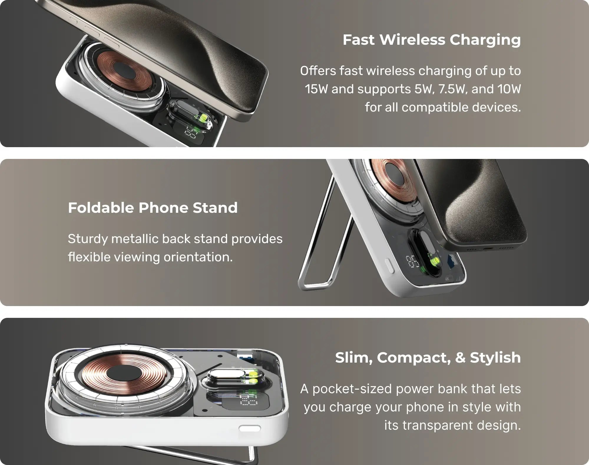 Momax 1-power Flow+ Magnetic Battery Pack 10000 mAh