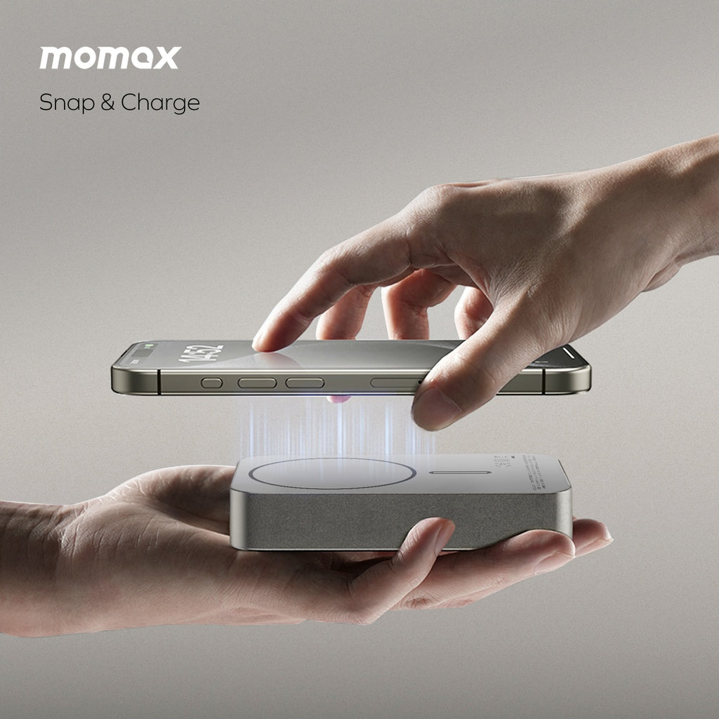 Momax Q.MAG X2 GEN2 20000mAh â€“ MagSafe Compatible Wireless Power Bank | Black
