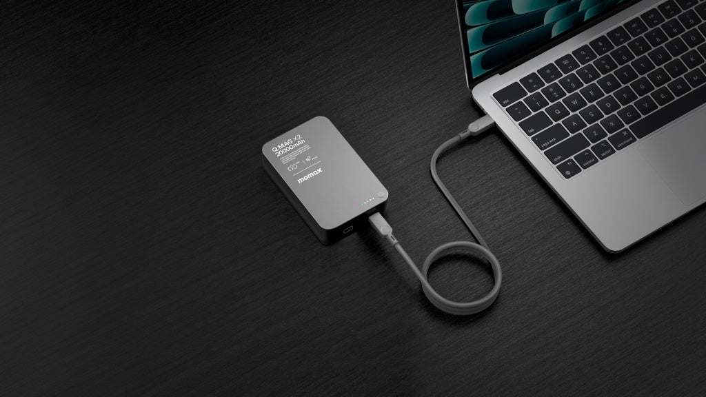 Momax Q.MAG X2 GEN2 20000mAh â€“ MagSafe Compatible Wireless Power Bank | Black