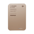 Momax 1-power Q.pass 10000mah Qi2 Magnetic Wireless Ultra Slim Battery Pack | Desert Titanium