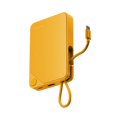 Momax 1-Power X Power Bank 10000mAh With Built-in USB-C Cable | Yellow