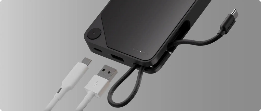 Momax 1-Power X Power Bank 10000mAh With Built-in USB-C Cable | Black