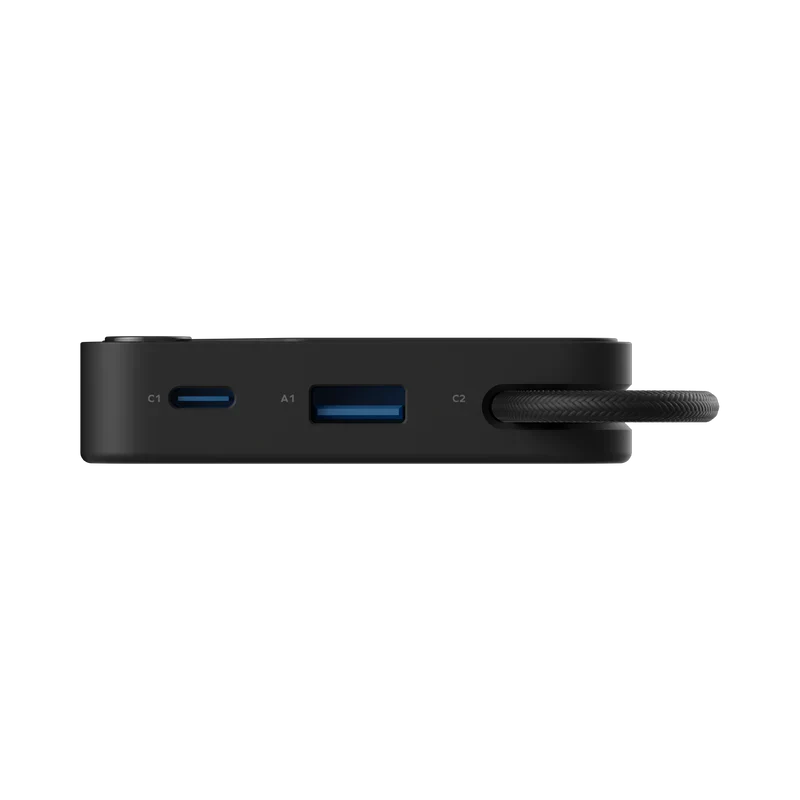 Momax 1-Power X Power Bank 10000mAh With Built-in USB-C Cable | Black