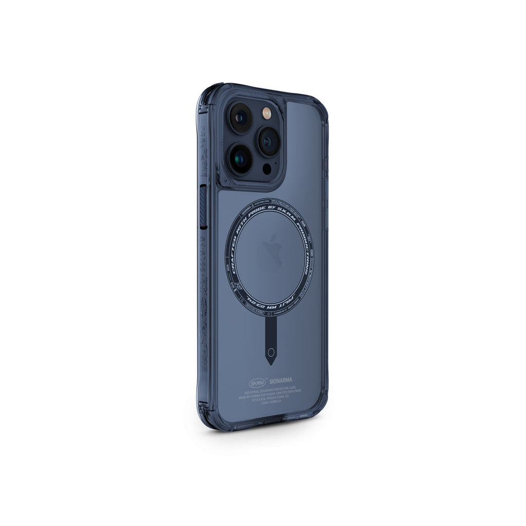 SkinArma Saido MagSafe Cover For iPhone 15 Pro Max | Blue