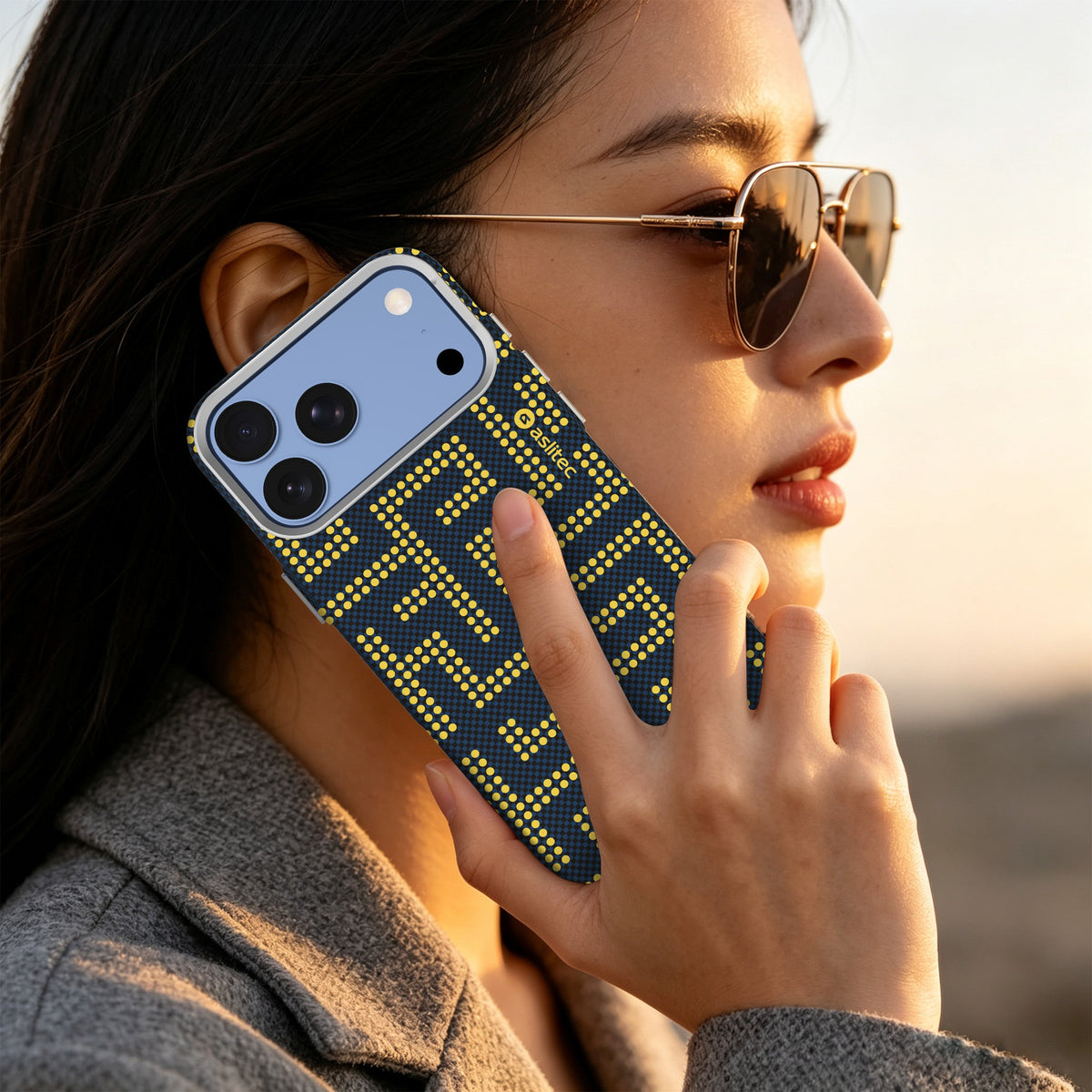 aslitec MAZEMAG MagSafe Case with Maze Pattern & Metal Accents for iPhone 18 Pro & 18 Pro Max