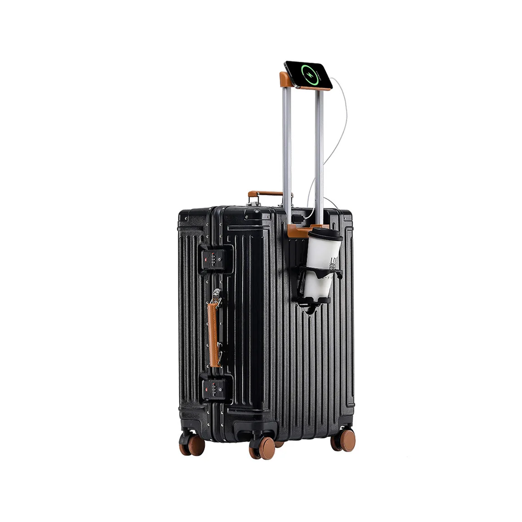 Trolly ABS Suitcase 4 Wheels 26 Inch | Black