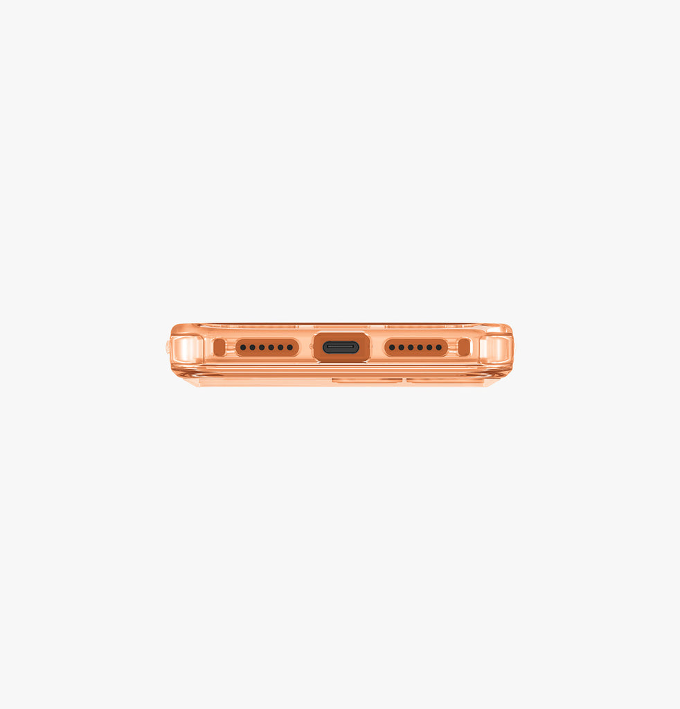 Uniq Hybrid Life Pro Xtreme MagSafe Case for iPhone 17 Pro Max | Frost Clear/Volt Orange