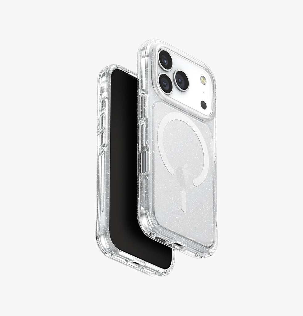 Uniq Hybrid Life Pro Xtreme MagSafe Case for iPhone 17 Pro | Tinsel Lucent
