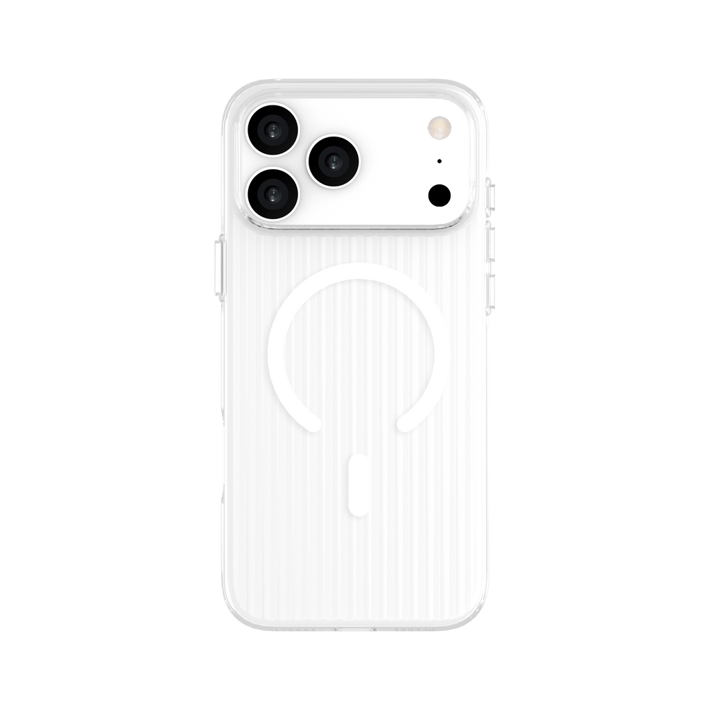 LZEL Magclear Stripe Case for iPhone 17 Pro | Clear