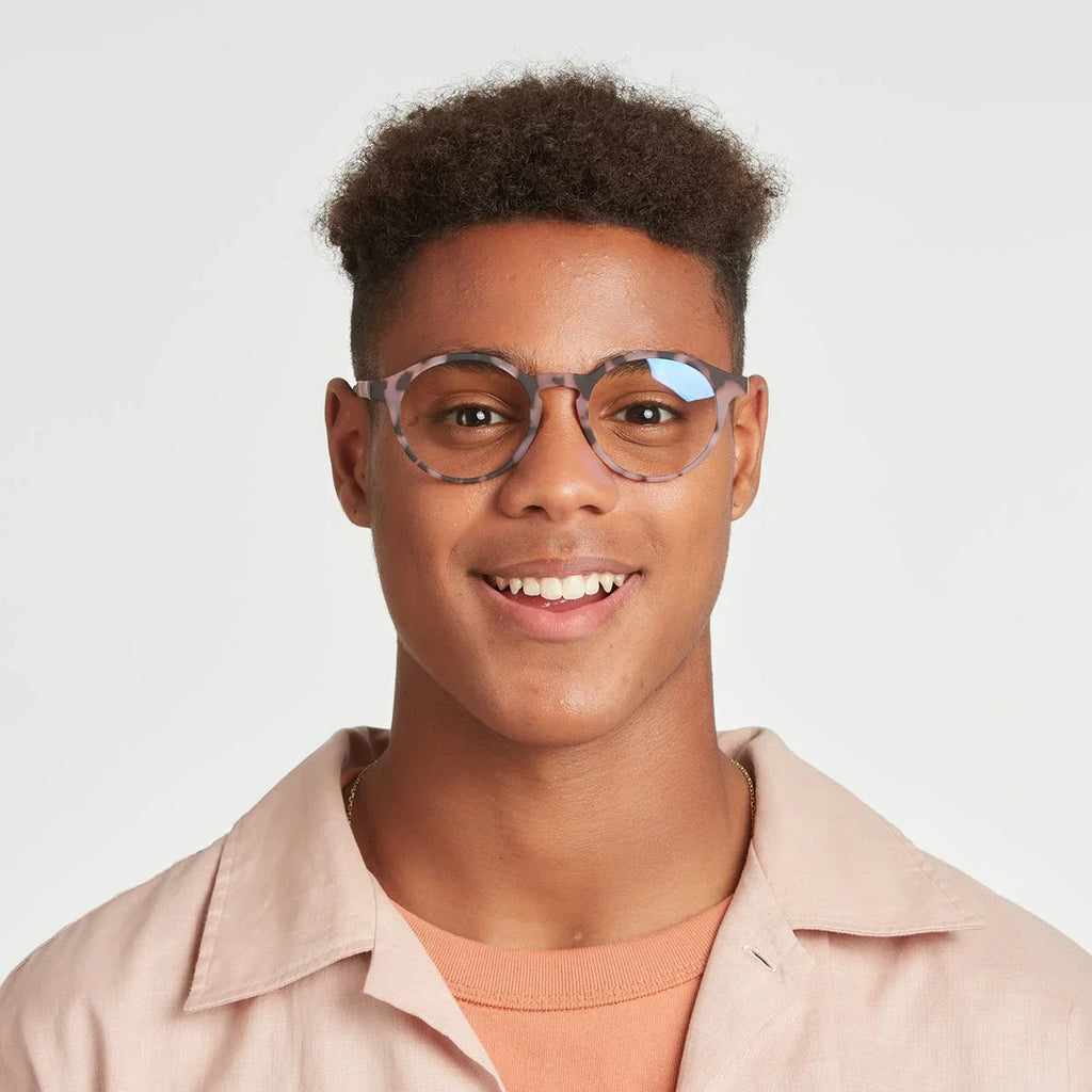 Barner Le Marais Blue Light Reading Glasses, Unisex | Pink Tortoise