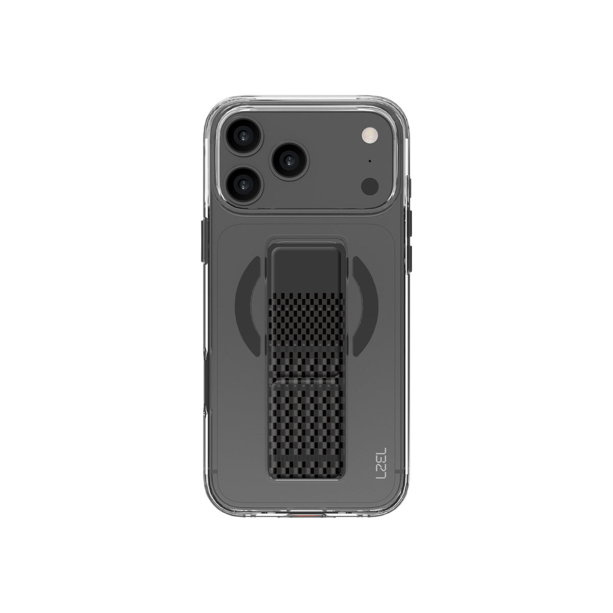 LZEL Clear Leathertand Crystal Clear Magsafe Case With Leather Kickstand For iPhone 18 Pro & 18 Pro Max