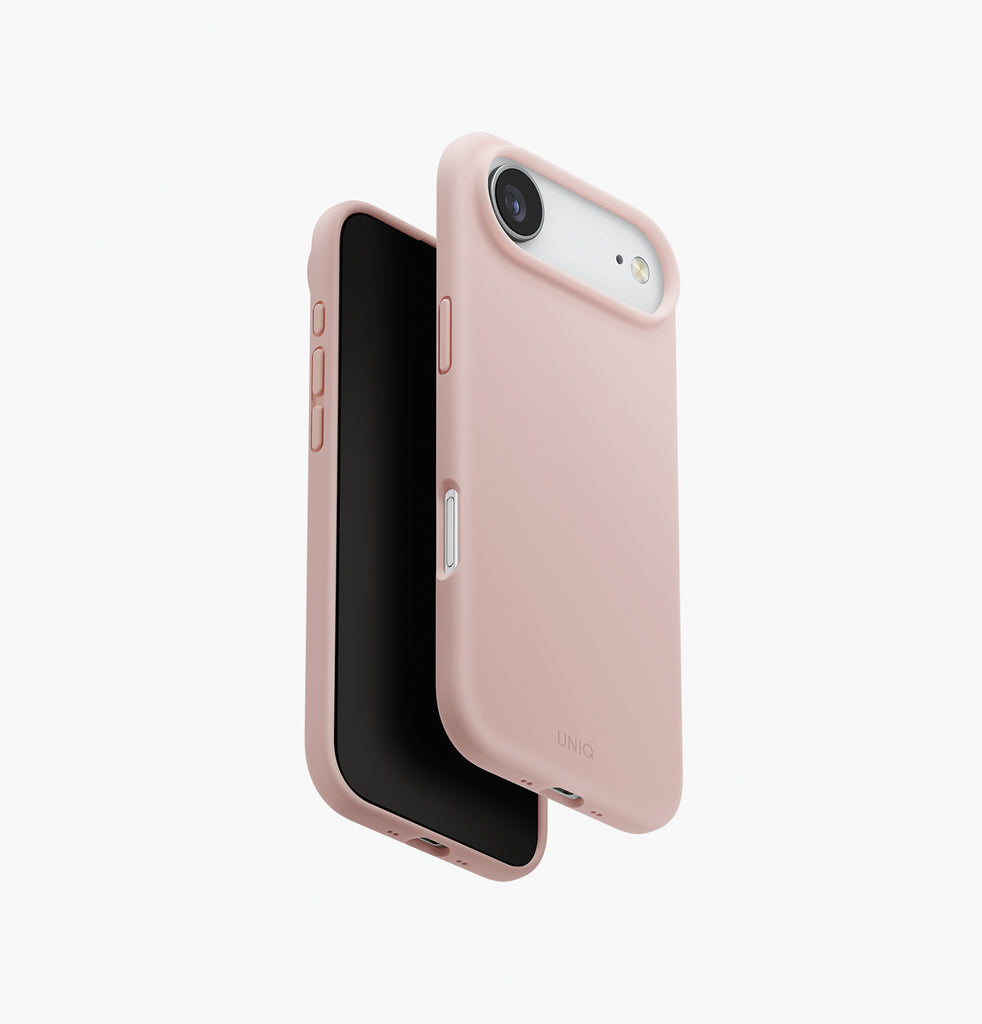 Uniq Hybrid Lino MagSafe Case for iPhone Air | Blush Pink