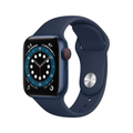 Apple Watch Series 6 GPS + Cellular, 44mm Blue Aluminium Case with Deep Navy Sport Band - Regular