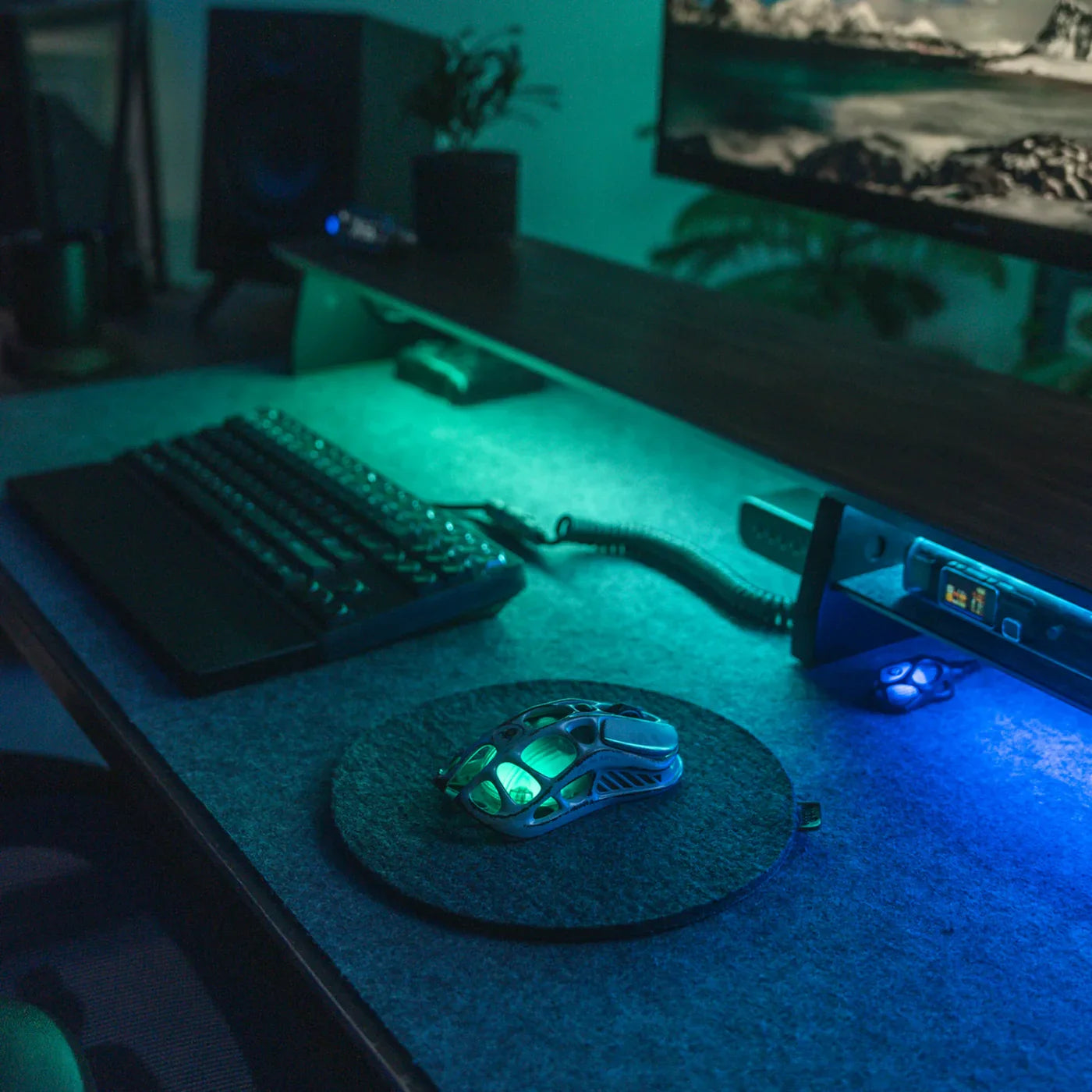 GravaStar Mercury M1 Pro Wireless Gaming Mouse - Battle Worn Silver Mist Version with 4K Dongle