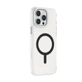 LZEL iPhone 16 Pro MagCrystal Carbon Case with MagSafe | Clear/Silver