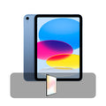Apple iPad 11th Gen Tablet, A16 Chip, 128GB, Wi-Fi, 11â  Bundle Offer | Blue
