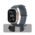 Apple Watch Ultra 3 GPS + Cellular 49mm Natural Titanium Case with Anchor Blue Ocean Band + Bundle Offer