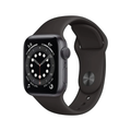 Apple Watch Series 6 GPS + Cellular, 44mm Space Grey Aluminium Case with Black Sport Band - Regular