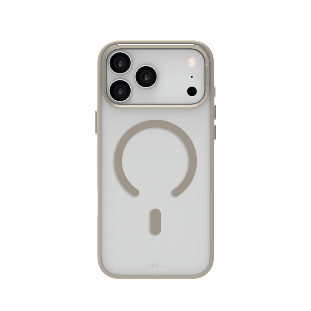 LZEL MagHexro Matte Case for iPhone 17 Pro | Titanium