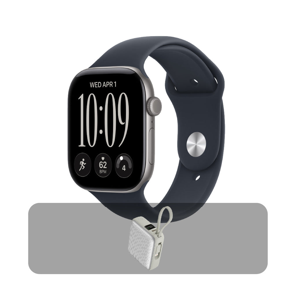 Apple Watch Series 12 GPS 46mm Space Grey with Navy Blue Sport Band M/L + Bundle Offer