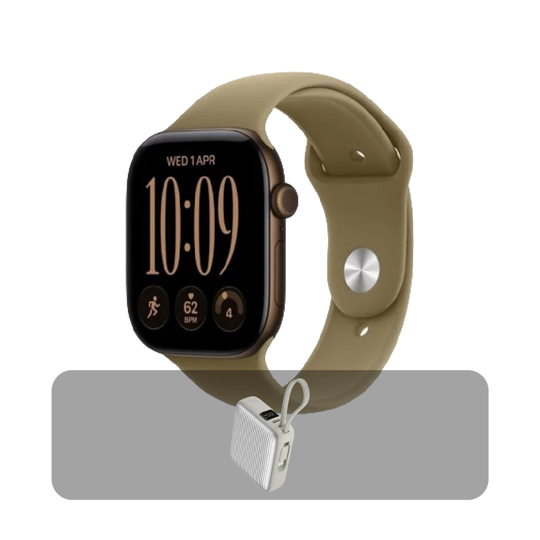 Apple Watch Series 12 GPS 46mm Dark Bronze with Olive Sport Band M/L + Bundle Offer