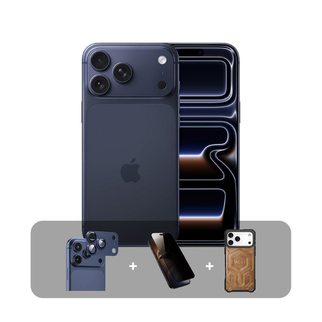 Apple iPhone 17 Pro - 512GB - 6.3 inch - Dual eSim + Bundle Offer (Middle East Version) | Deep Blue