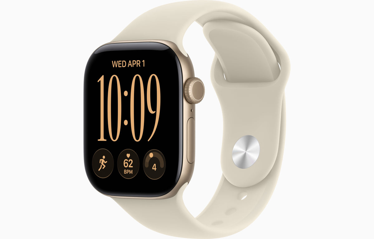 Apple Watch S 12 GPS 46mm Light Gold Aluminium Case with Sand Sport Band - M/L