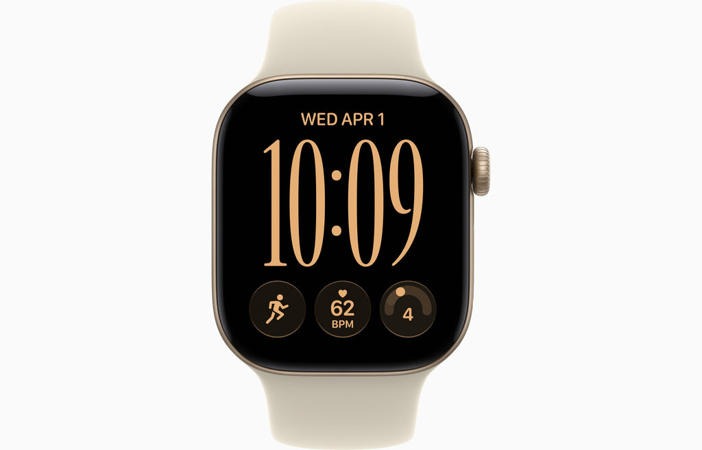 Apple Watch S 12 GPS 46mm Light Gold Aluminium Case with Sand Sport Band - M/L