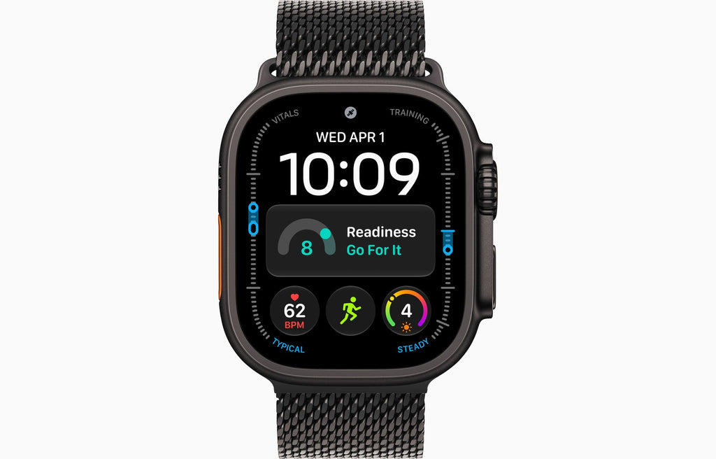 Apple Watch Ultra 4 GPS + Cellular 49mm â€“ Black Titanium with Black Titanium Milanese Loop â€“ M