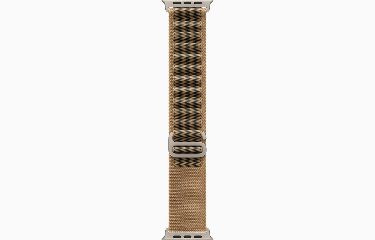 Apple Watch Ultra 4 GPS + Cellular, 49mm Natural Titanium Case with Desert Alpine Loop L