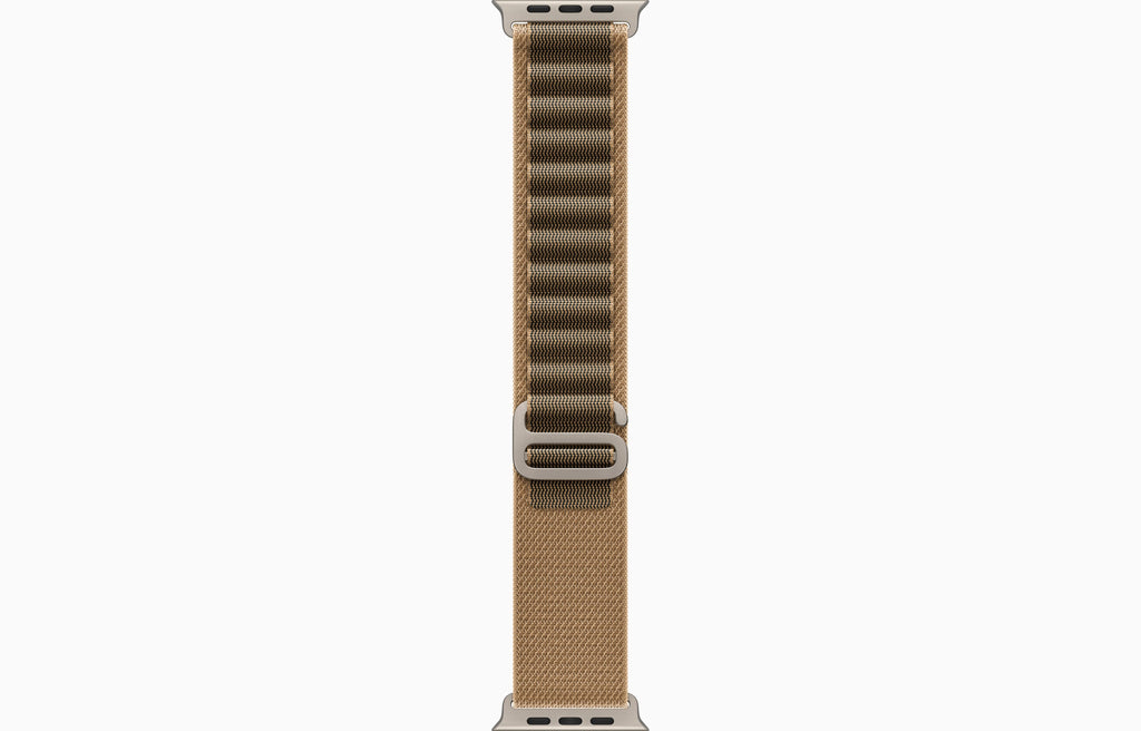Apple Watch Ultra 4 GPS + Cellular, 49mm Natural Titanium Case with Desert Alpine Loop M