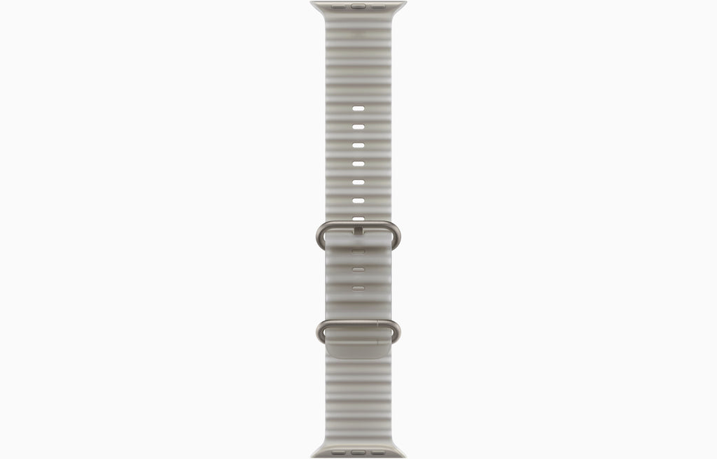 Apple Watch Ultra 4 GPS + Cellular 49mm Natural Titanium with Translucent Grey Ocean Band