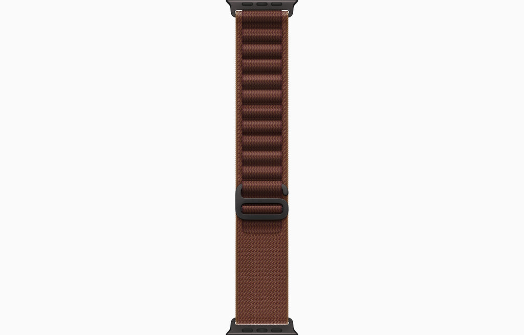 Apple Watch Ultra 4 GPS + Cellular, 49mm Black Titanium Case with Burgundy Alpine Loop - M