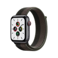Apple Watch SE GPS + Cellular, 44mm Space Grey Aluminium Case with Tornado/Grey Sport Loop