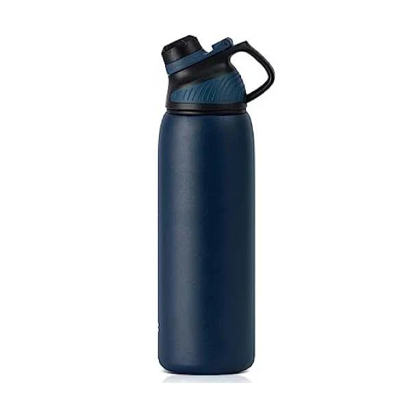Asli Global 1000ml Stainless Steel Metal Canteen for Travel Water Bottle