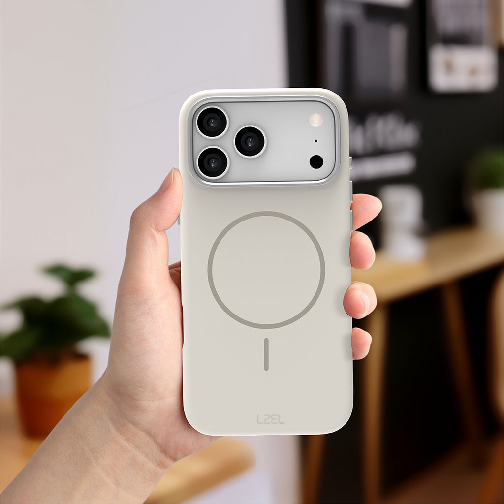 LZEL Magnexin Silicone Case for iPhone 17 Pro | Gardenia