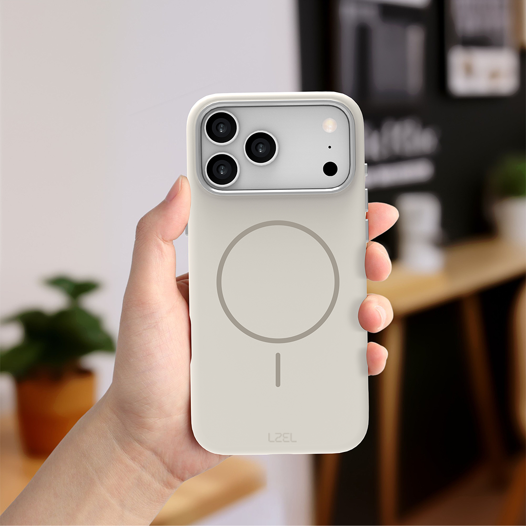 LZEL Magnexin Silicone Case for iPhone 17 Pro | Gardenia