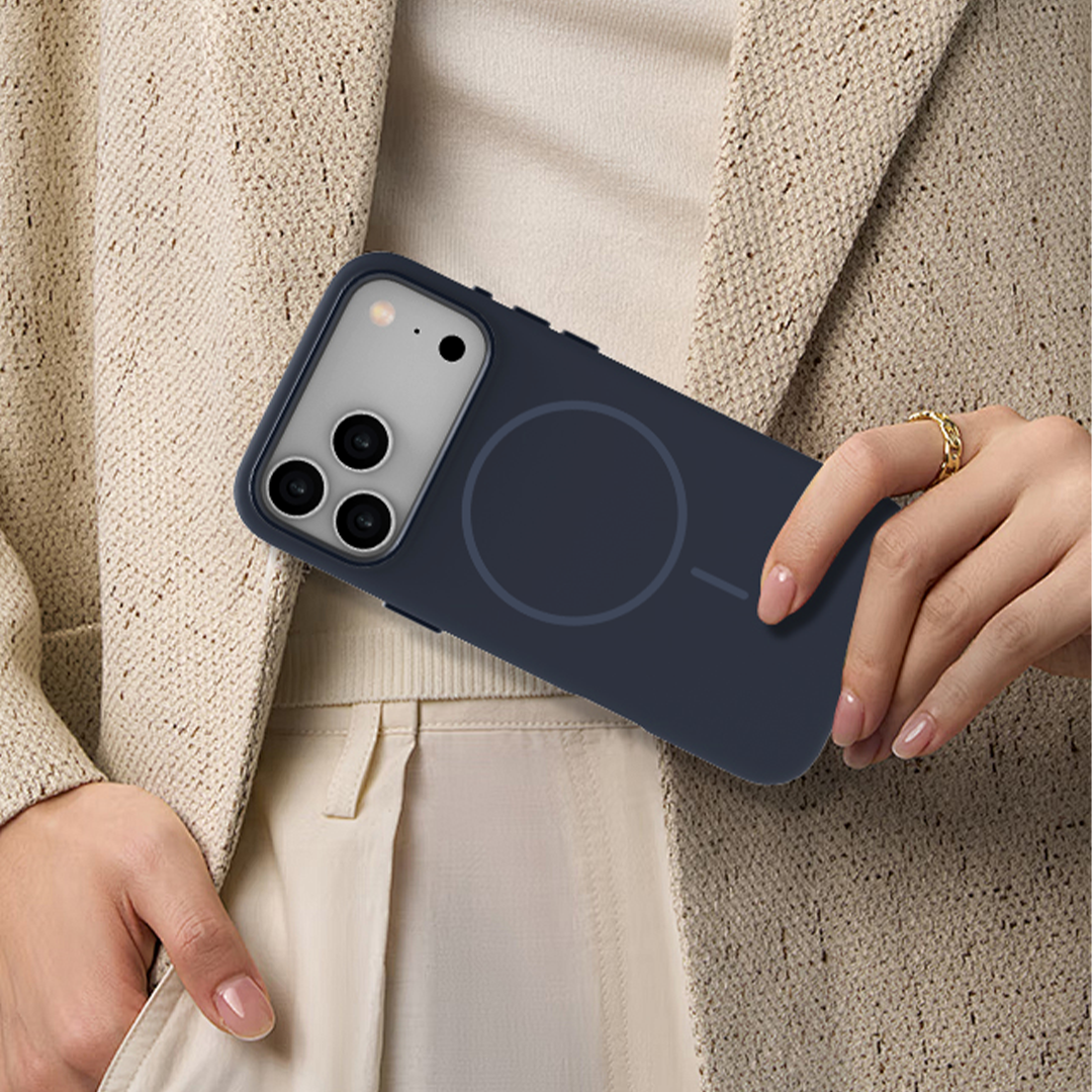 LZEL Magnexin Silicone Case for iPhone 17 Pro Max | Mood Indigo