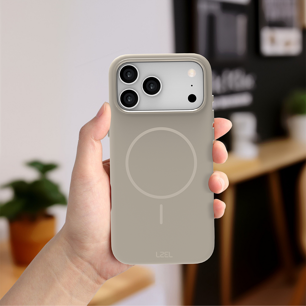 LZEL Magnexin Silicone Case for iPhone 17 Pro Max | Titanium