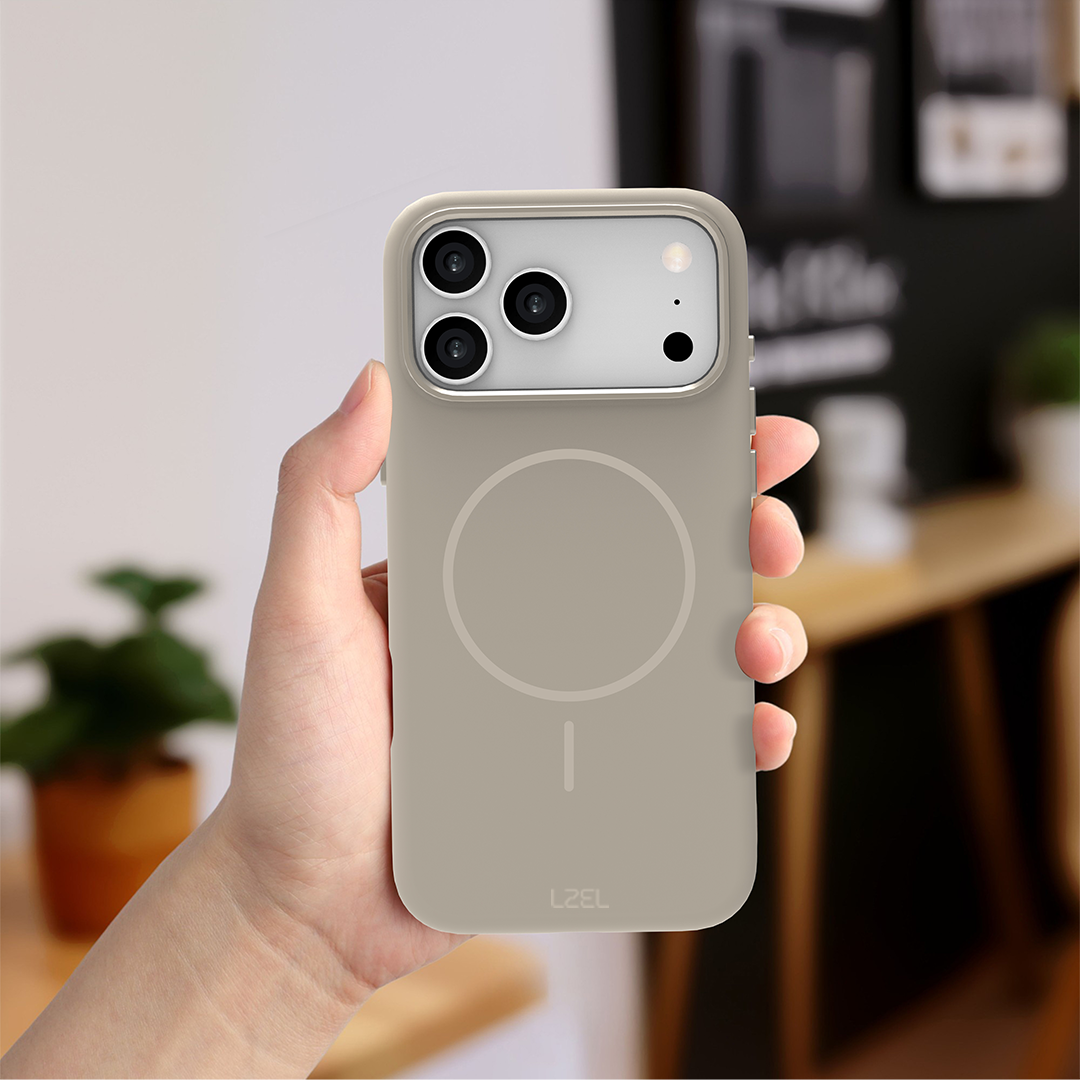 LZEL Magnexin Silicone Case for iPhone 17 Pro | Titanium