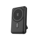 LZEL MagNexus Wave Series 5000mAh MagSafe Mini Power Bank 15W Wireless Fast Charger | Black