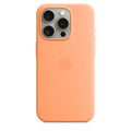 Apple iPhone 15 Pro Max Silicone Case with MagSafe | Orange Sorbet