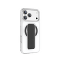 Asli Global MagTrox Gravitas Transparent MagSafe Case with Leather Grip for iPhone 17 Pro | Black