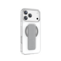 Asli Global MagTrox Gravitas Transparent MagSafe Case with Leather Grip for iPhone 17 Pro | Natural Titanium