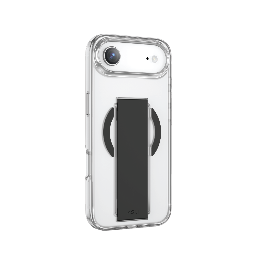 Asli Global MagTrox Siliox Grip Transparent MagSafe Case for iPhone Air| Black